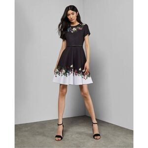 Ted Baker London Chestna Oracle skater dress ( 2) (us 6)